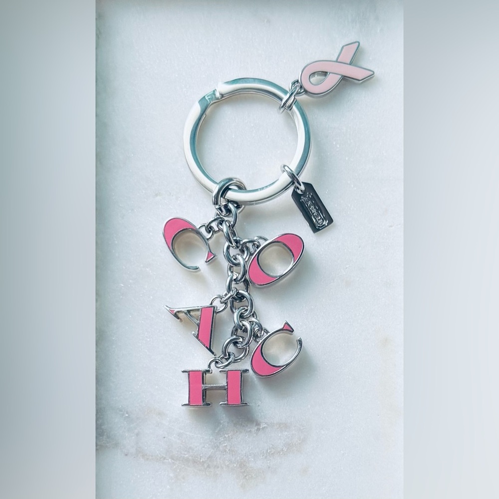 Coach Limited Edition Pink Keyring